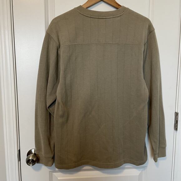 Columbia North Rim Pullover Sweater Men’s Medium Ribbed V-Neck long sleeved Tan - Picture 3 of 9